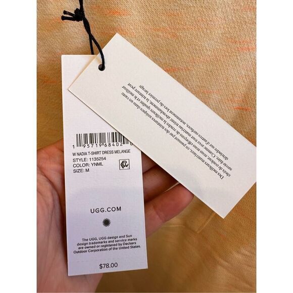 UGG Nadia T Shirt Dress Melange Size Medium New - Picture 7 of 8